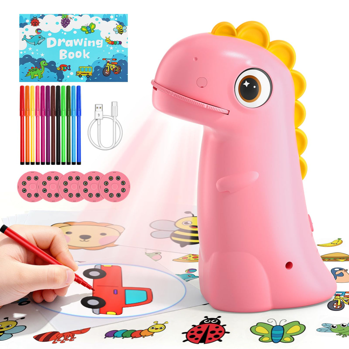 CS COSDDI drawing projector kids front view for easy tracing and creative practice