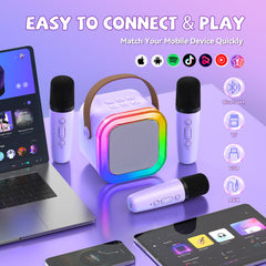 TF card and AUX ports for offline music on CscyyAmz karaoke