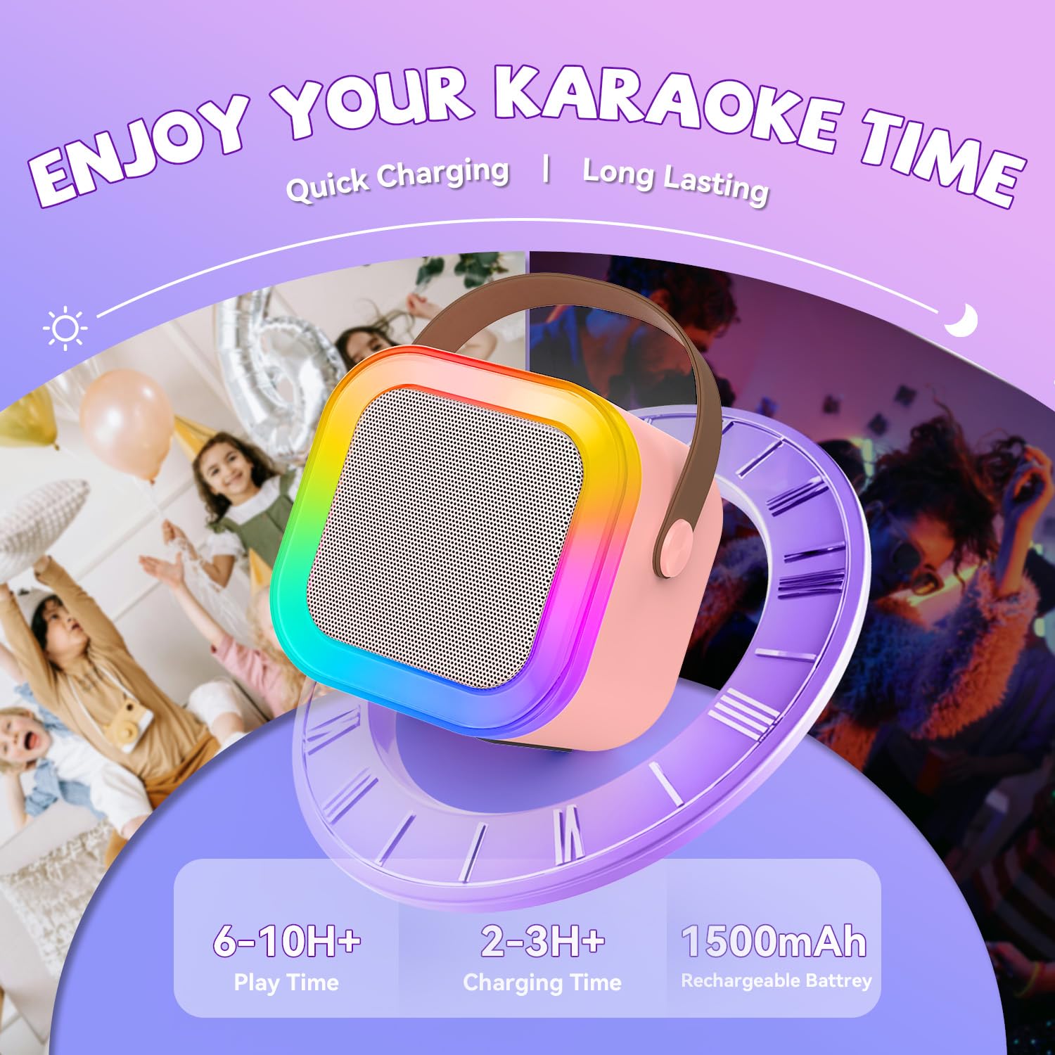 CscyyAmz kids instrument accessory: portable karaoke kit for home