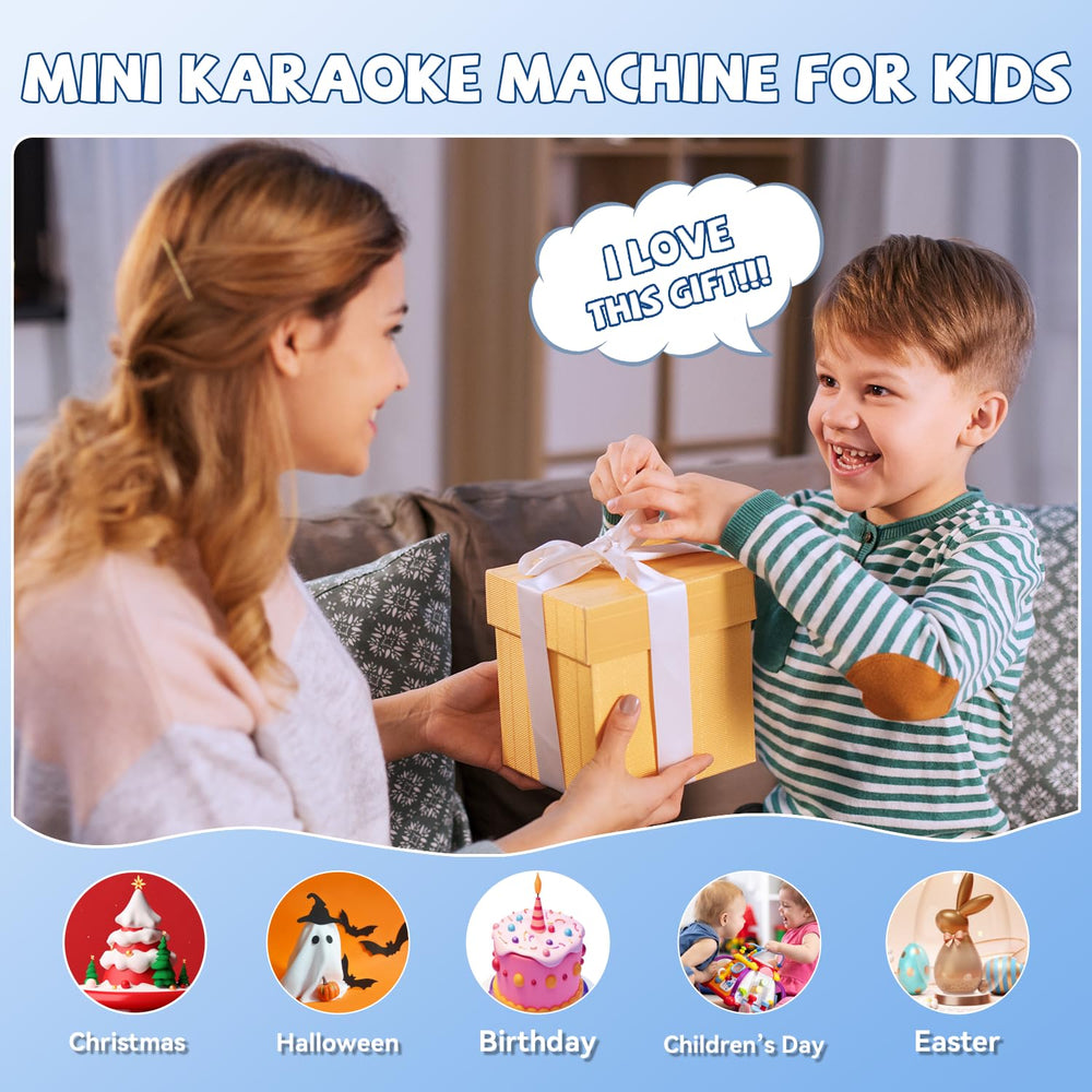 CscyyAmz LED party lights enhance family sing-alongs.