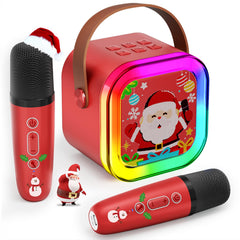 CscyyAmz mini karaoke front view for kids, portable party fun at home.