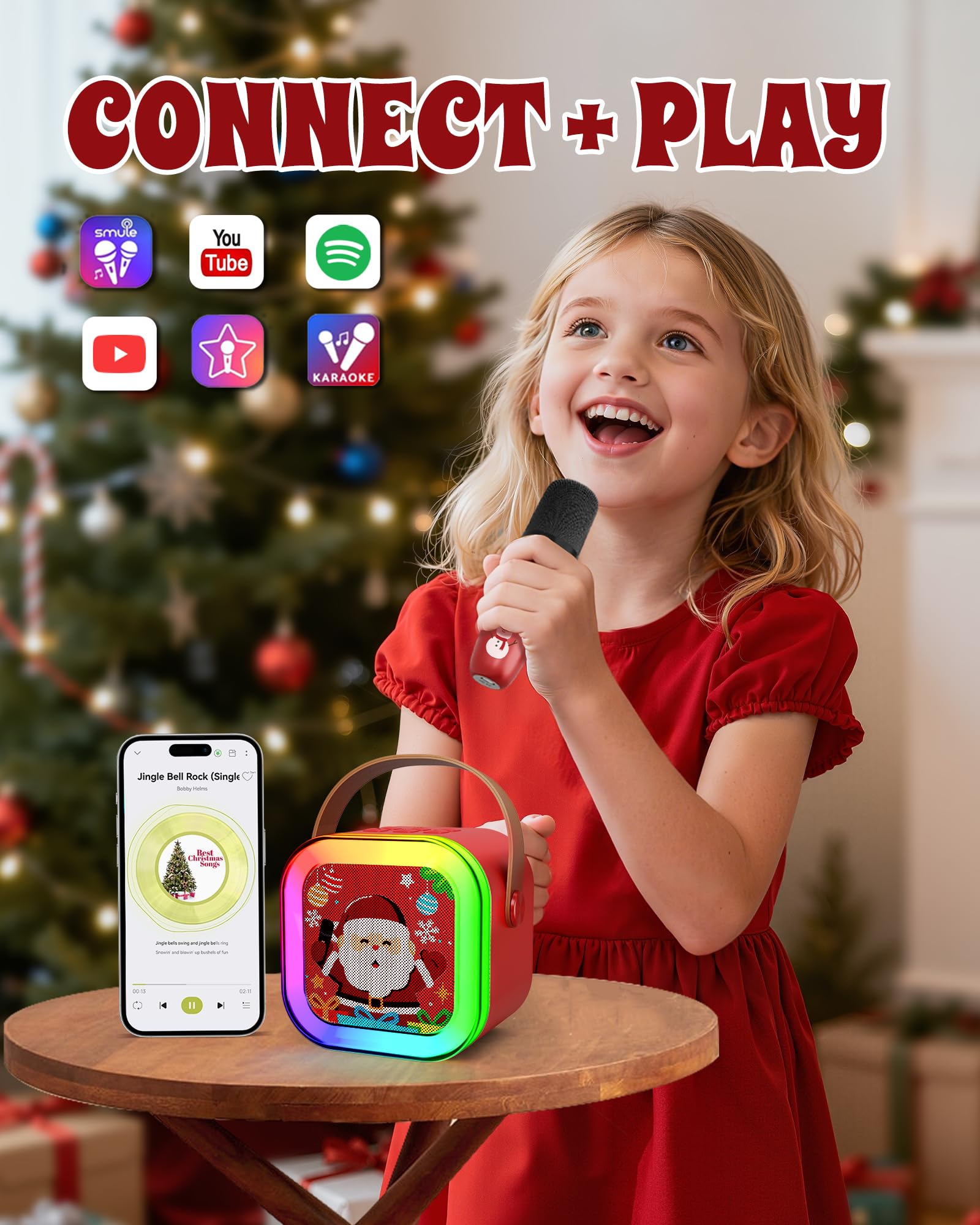 CscyyAmz mini karaoke gift-ready packaging, perfect for holidays or birthdays.