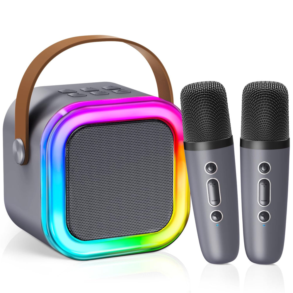CscyyAmz mini karaoke machine front view for portable family fun