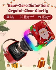 CscyyAmz mini karaoke wireless microphones, kid-friendly pair for lively sing-alongs.