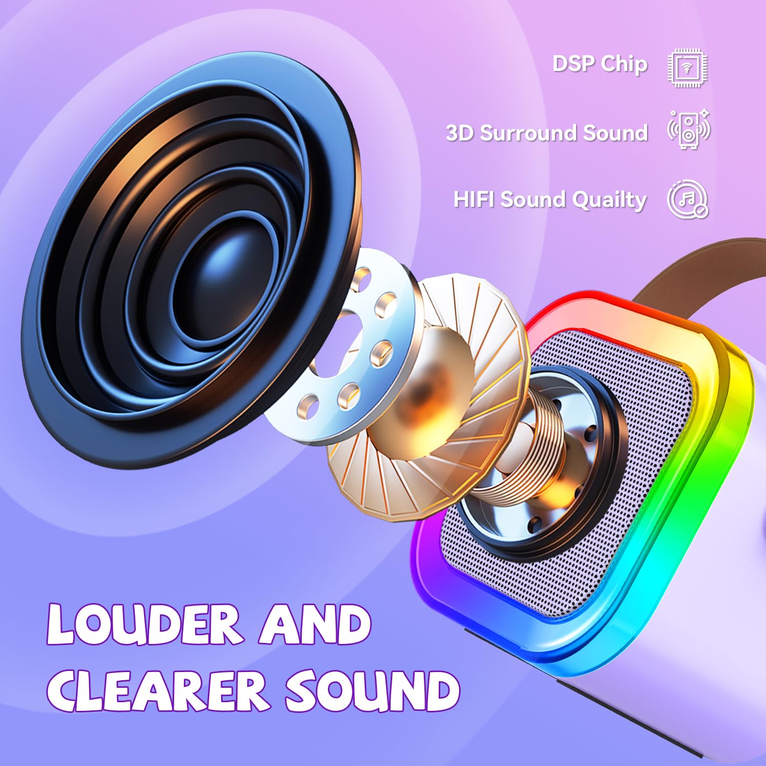 CscyyAmz USB and TF MP3 support lets playlists play offline.