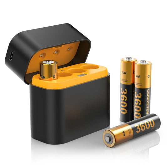 CSHRUETEN 4-pack battery pack for Quest controllers with charger