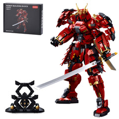 CSNRHG double-knife flow samurai warrior figure with vivid armor for imaginative play
