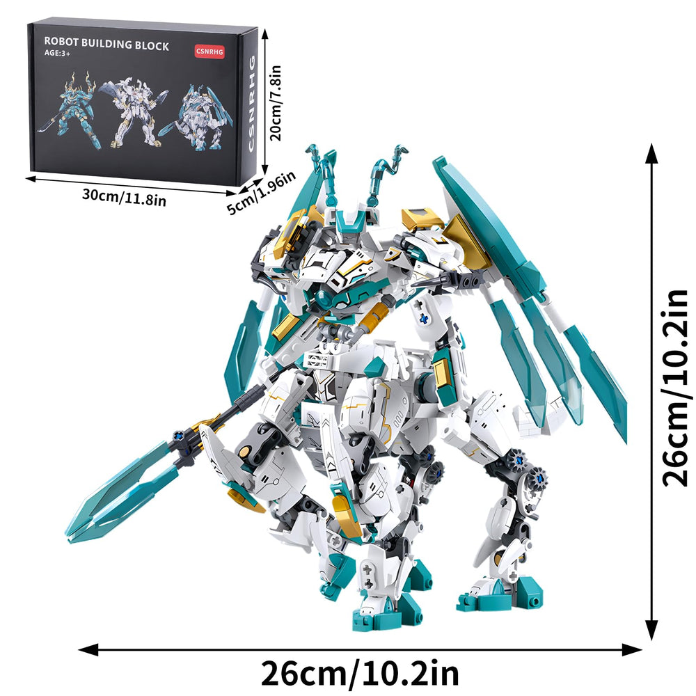 CSNRHG Dual-form dragon horse figure encourages imaginative building and versatile play.