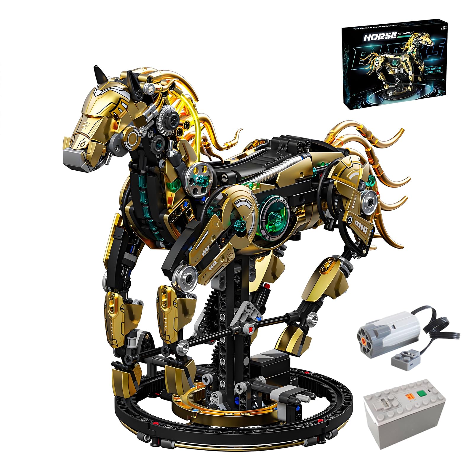 CSNRHG Mechanical Horse assembly showing futuristic design for imaginative builds