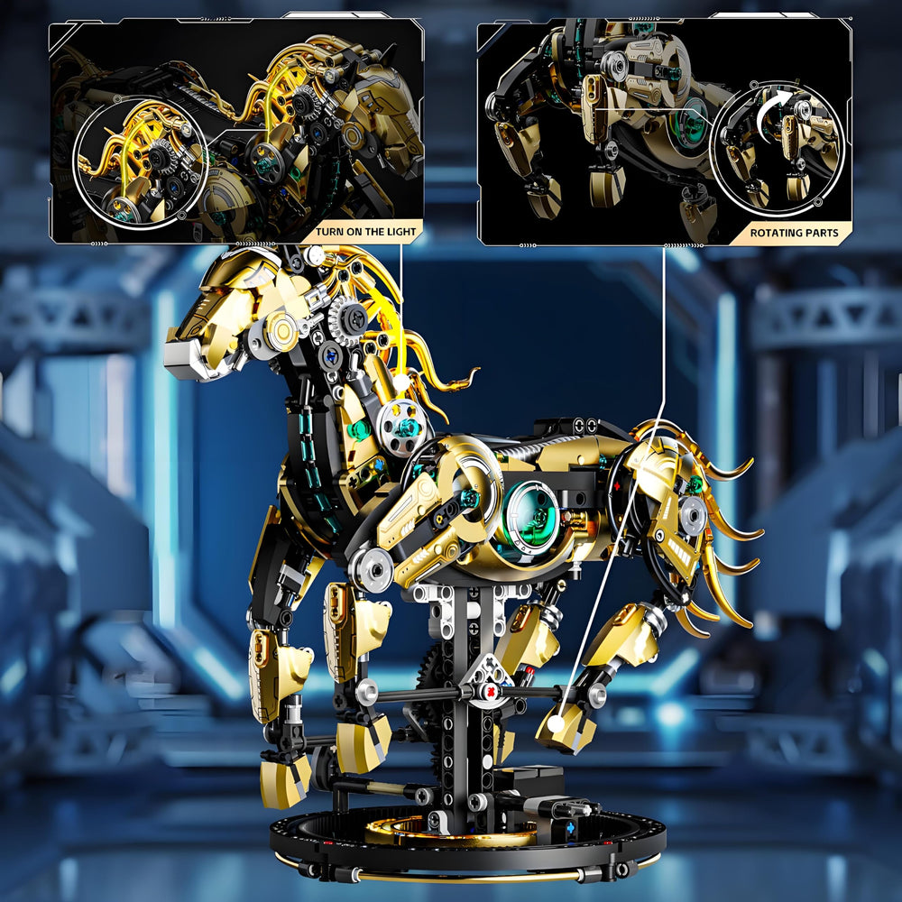 CSNRHG Mechanical Horse detailed construction guides a clear, satisfying build