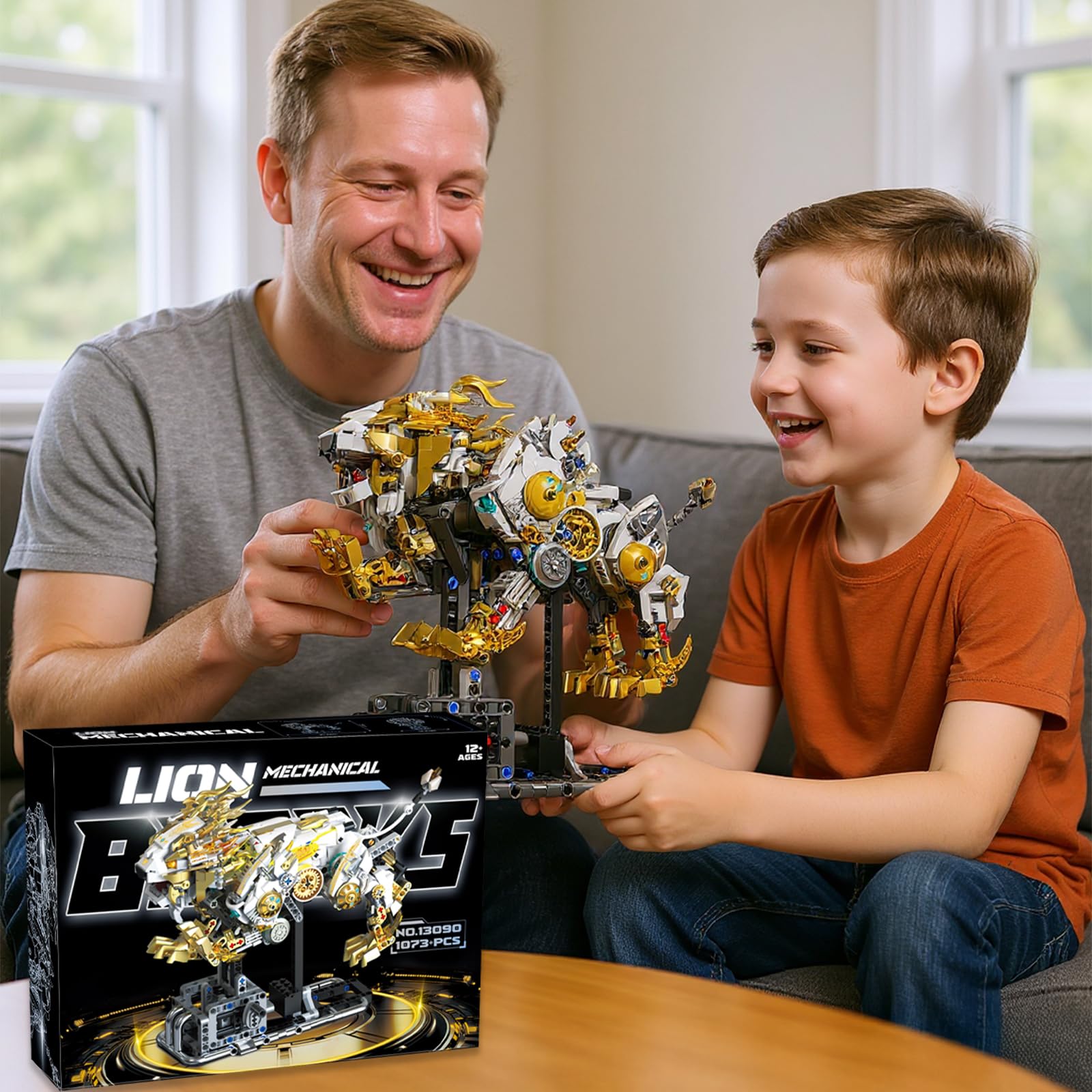 CSNRHG Mechanical Lion packaging is gift-ready for fans and builders