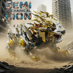 CSNRHG Mechanical Lion roaring pose makes a bold collector centerpiece