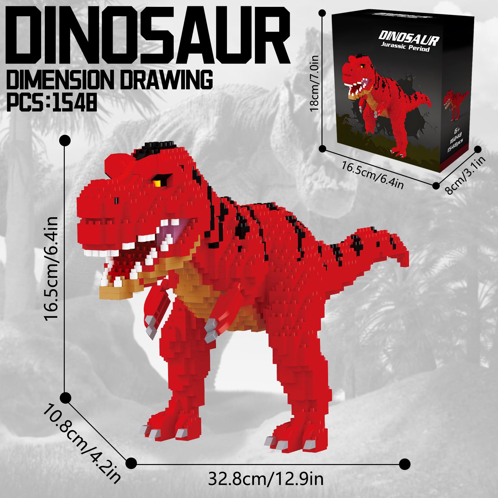 CSNRHG Torvosaurus fierce-detail: bold features and dynamic silhouette for standout display.