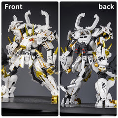 CSNRHG White Tiger Samurai mech joints enable dynamic posing.