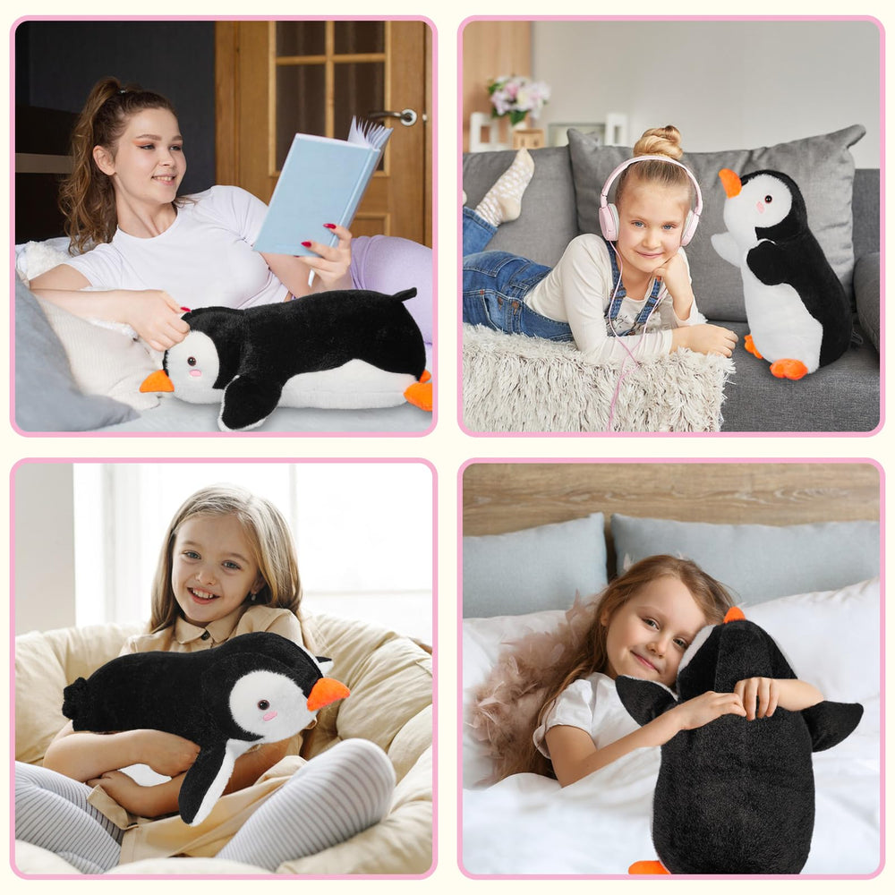 csvbtrf penguin plush embroidered-cheeks give friendly expression.
