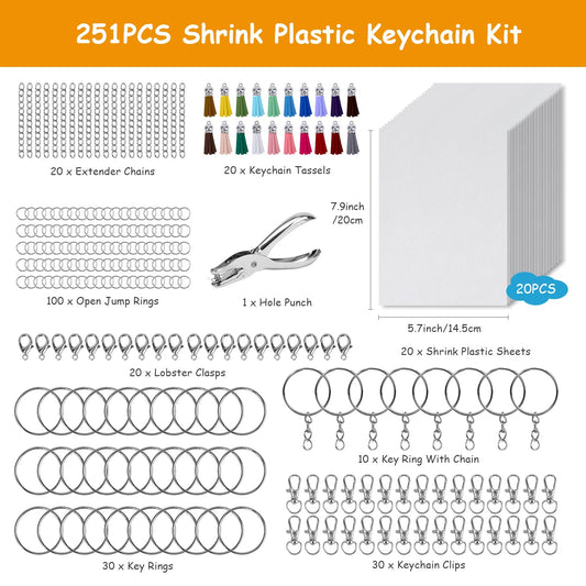 Csyidio shrink plastic sheets for vibrant drawings that shrink after heat.
