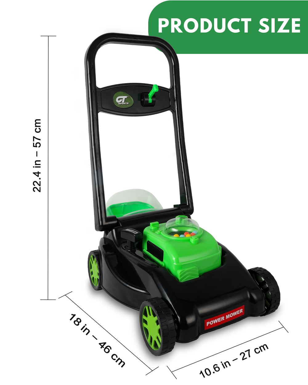 CT SPORTS lawn mower is a great gift for ages 3-8, inspiring creativity.