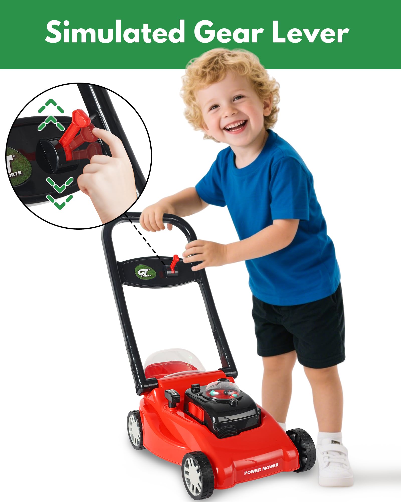 CT SPORTS Gift-ready Kids Lawn Mower ideal for ages 3 to 8
