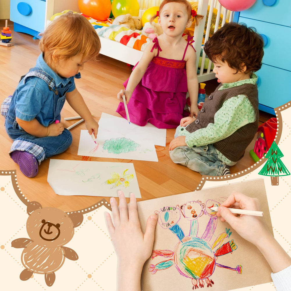 Ctosree pencils shown in classroom scene support learning and playful art.