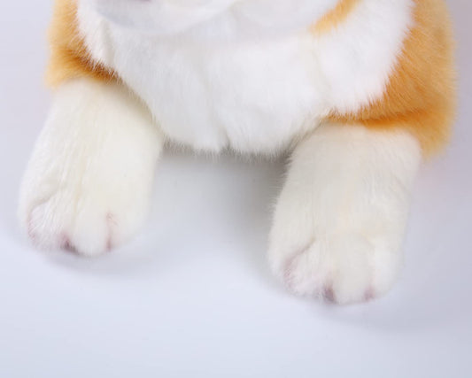 CU-MATE Corgi Pembroke body detail showing handmade stitching.