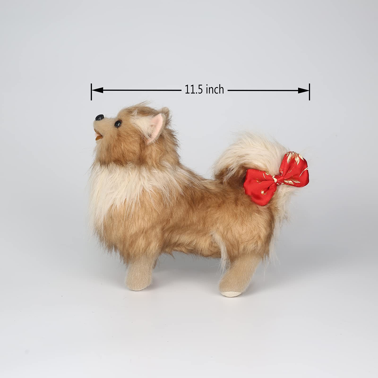 CU-MATE realistic pomeranian face plush, ideal for imaginative play.