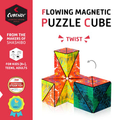 Cubendi infinity cube magnets enable smooth magnetic assembly for creative configurations.