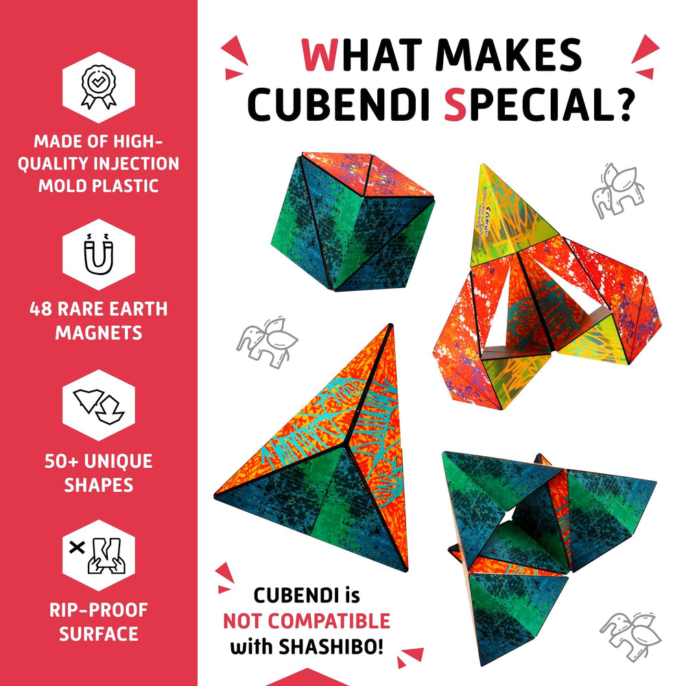 Cubendi twist-and-transform cube encourages exploring endless shapes.