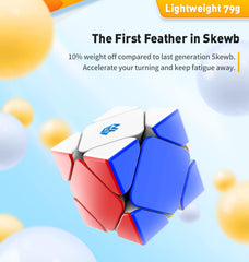 CuberShop GAN Skewb with scratch-proof stickerless surface for durability.