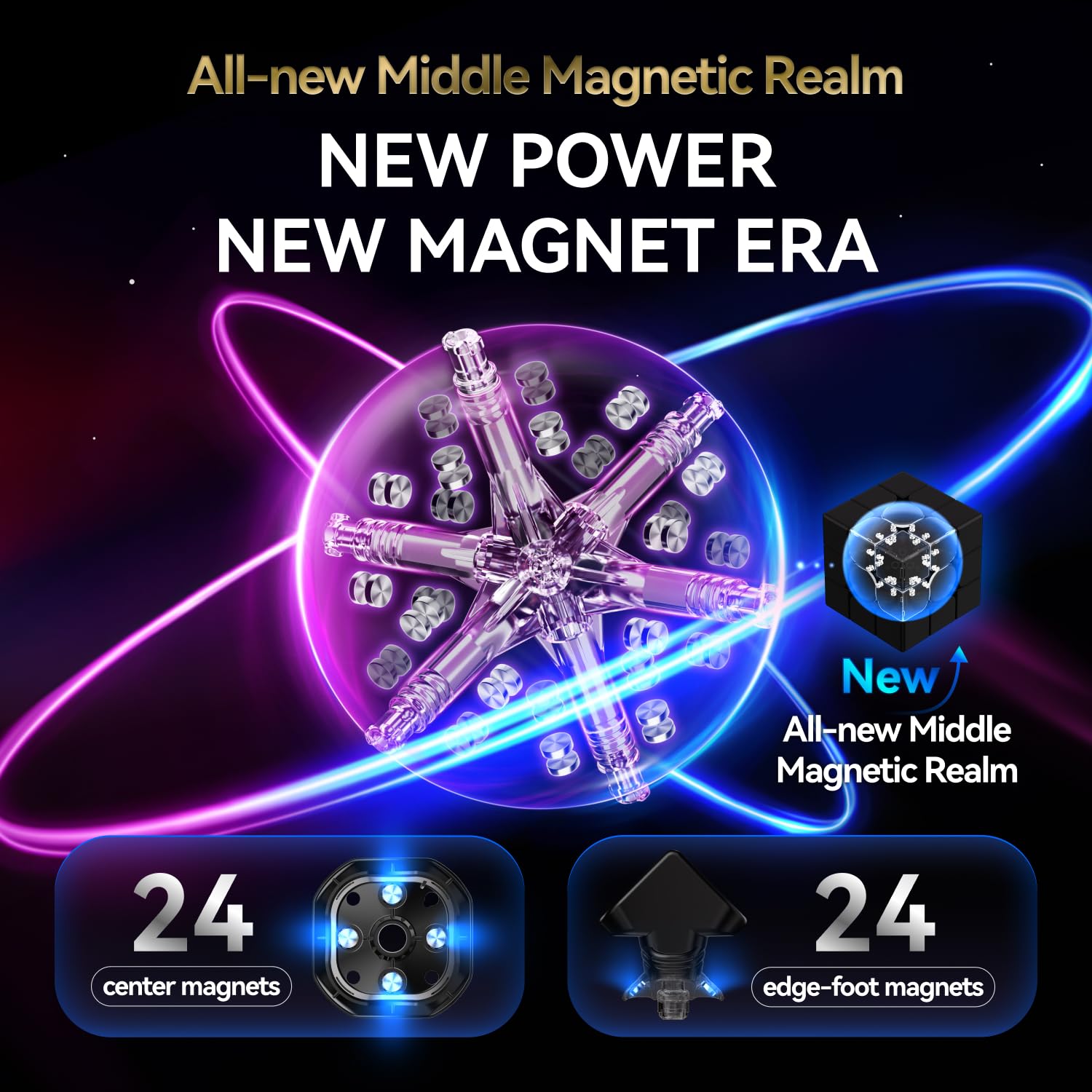 CuberShop GAN16 MagLev MAX omni-support design highlighting stable, fast cornering.