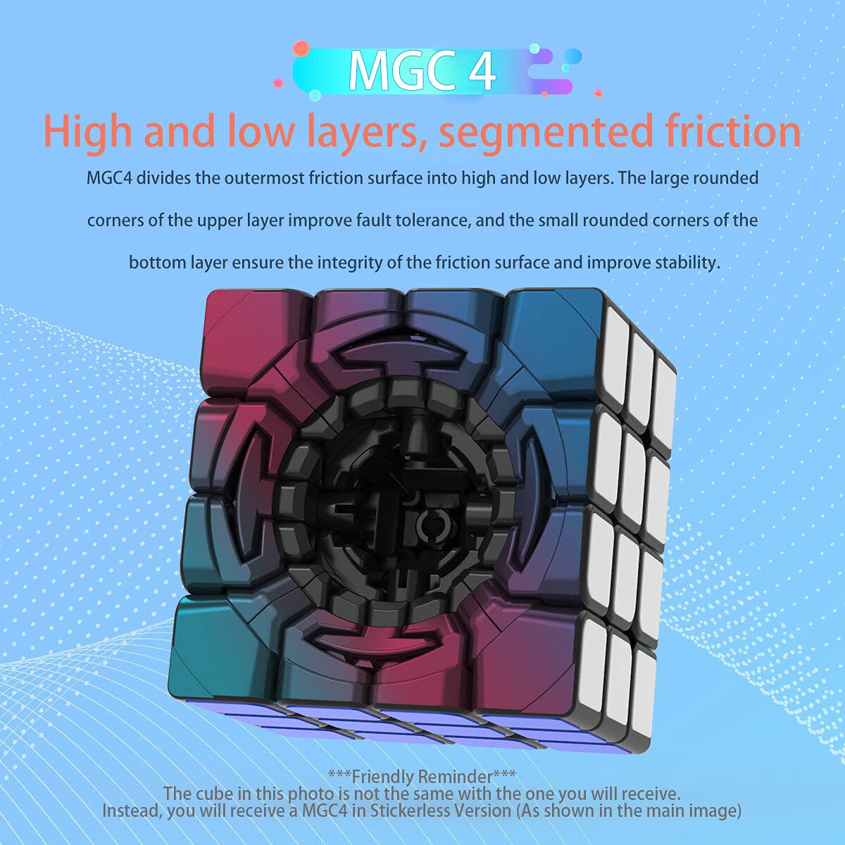 CuberShop YJ MGC 4x4 magnetic stickerless cube gift-ready packaging