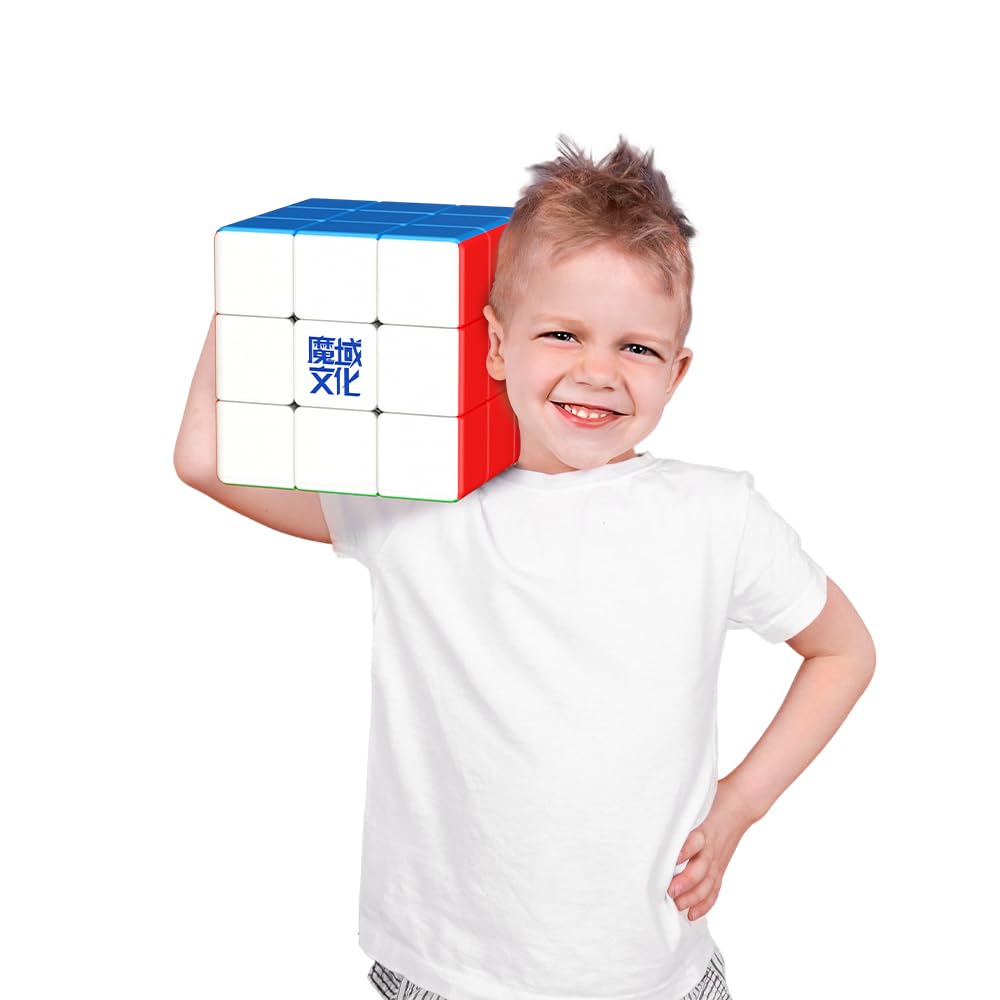 Cuberspeed giant 18cm cube in bright colors offers a vivid puzzle experience.