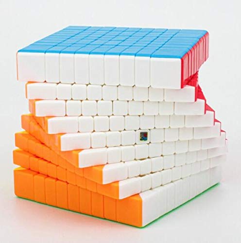 CuberSpeed MF9 stickerless 9x9 angled shot shows stable turning