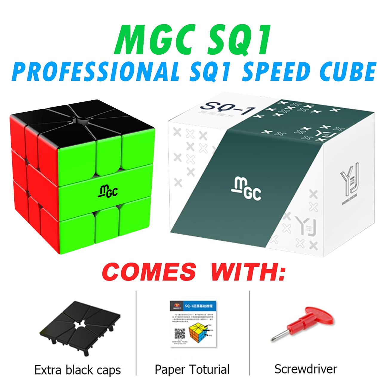 CuberShop MGC SQ1 anti-stick design maintains smooth rotation during solves.