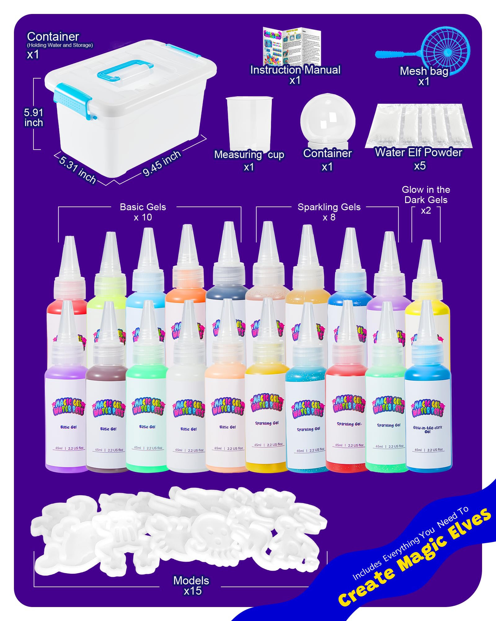 Cubetoou magic powder packs spark vibrant color effects