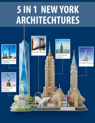 CubicFun Brooklyn Bridge model encourages family activity and teamwork.