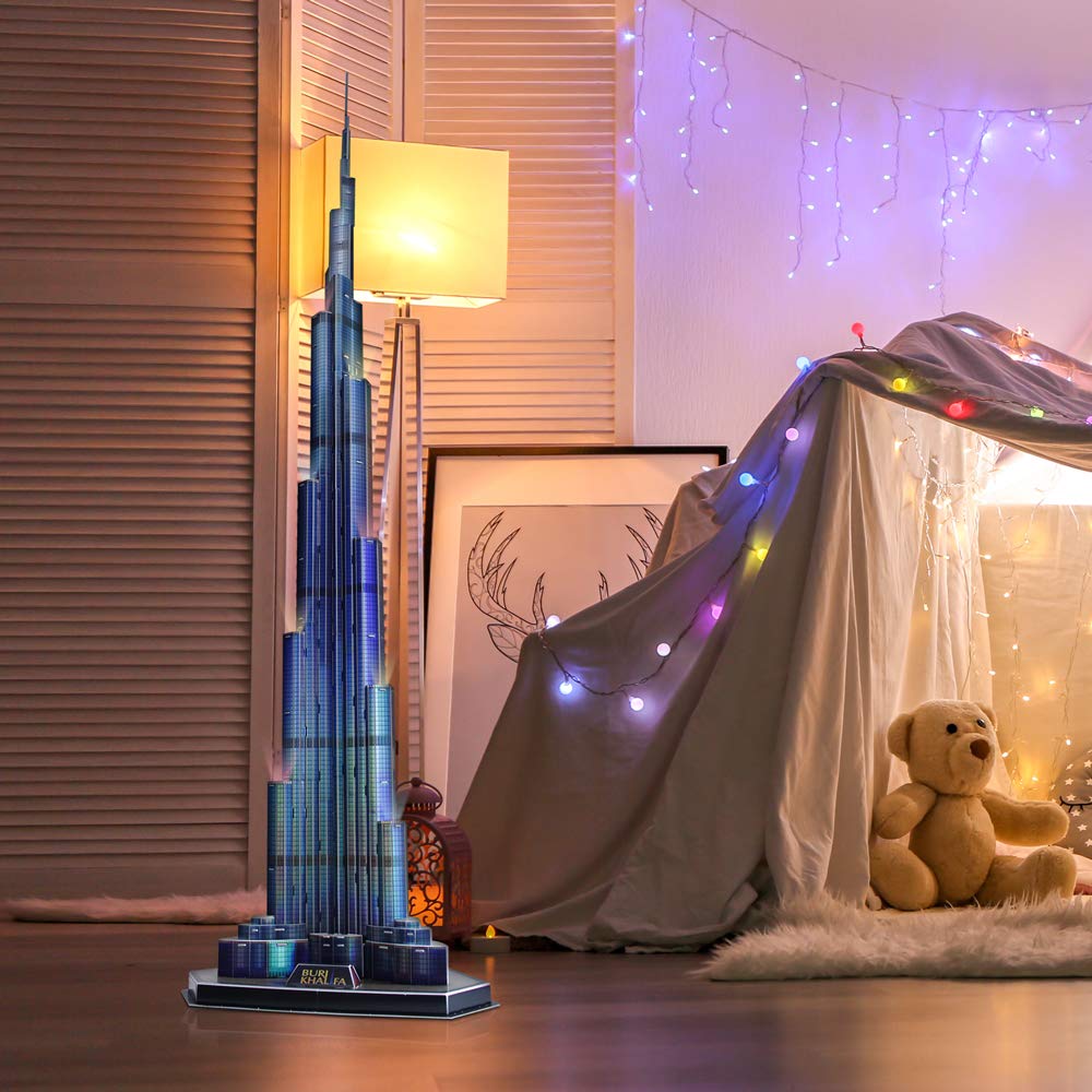 CubicFun Burj Khalifa finished size creates an impressive tall display