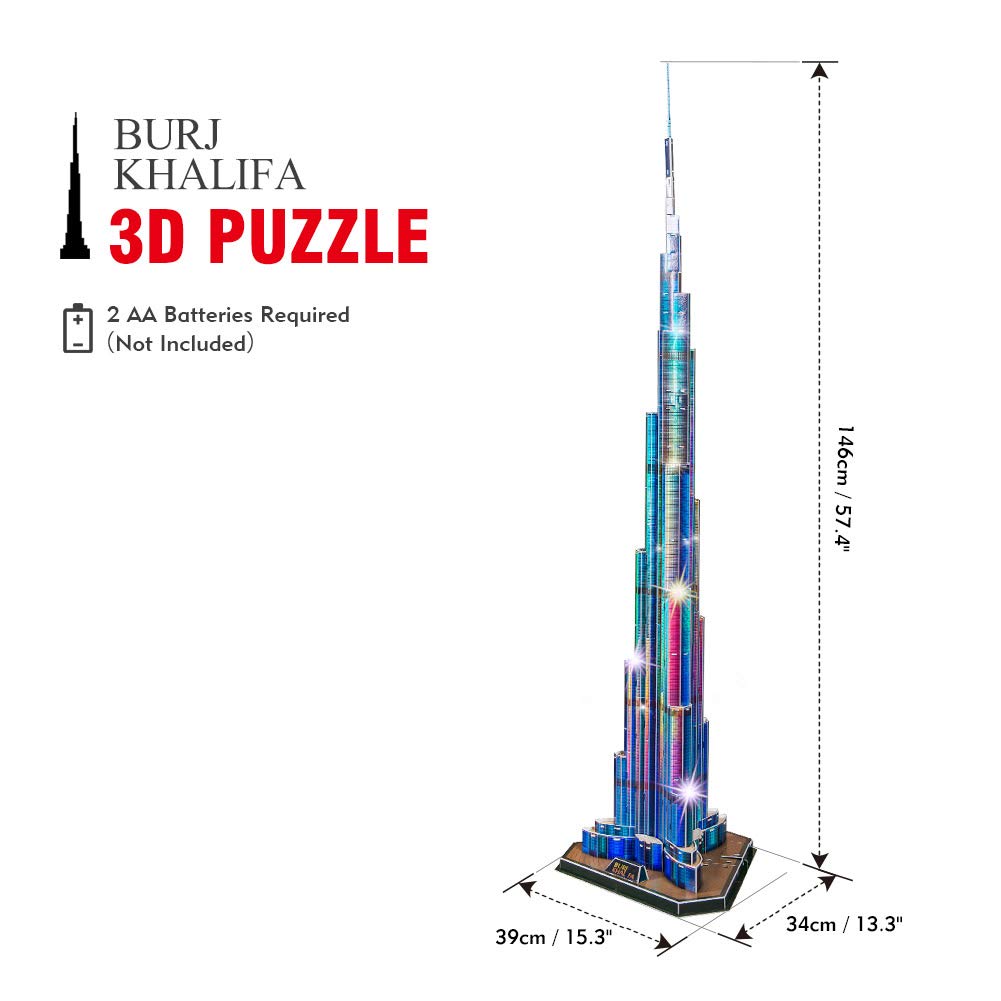 CubicFun Burj Khalifa gift-ready box for birthdays or souvenirs