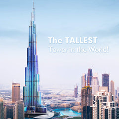 CubicFun Burj Khalifa interlocking parts enable precise, glue-free assembly