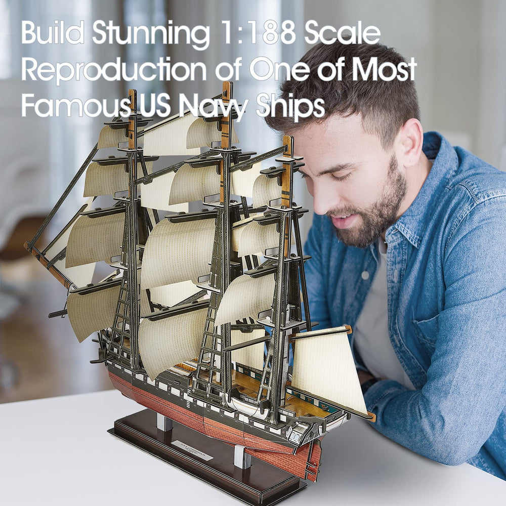 CubicFun detailed hull of the Constitution for precise fitting.