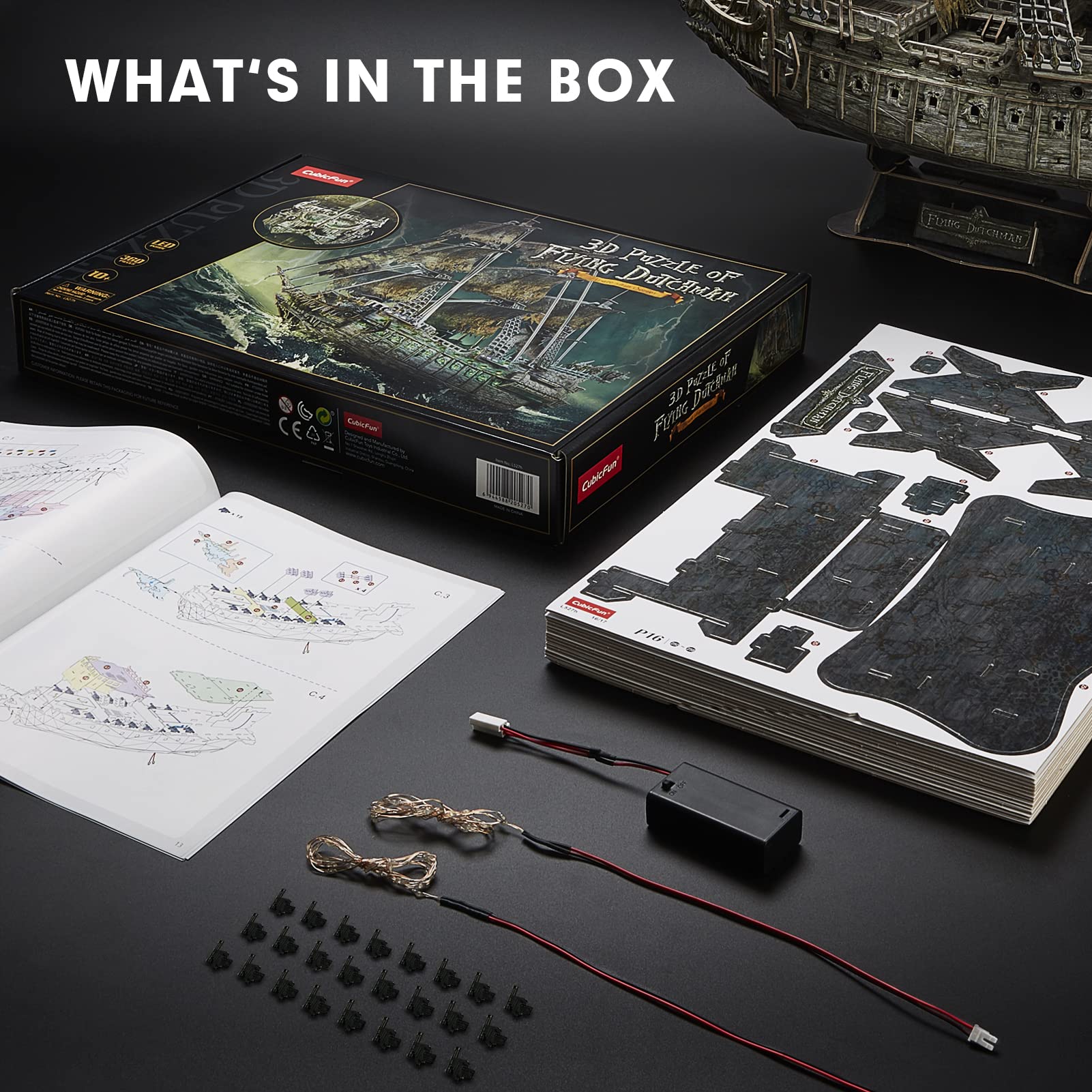 CubicFun Flying Dutchman puzzle desk display for home office use.