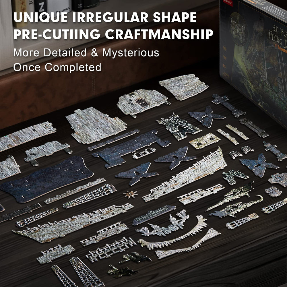 CubicFun Flying Dutchman puzzle two-decks design creates a shipyard focal point.