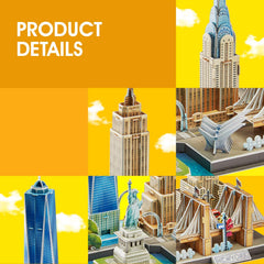 CubicFun New York Cityline World Trade Center model for historical context and display.