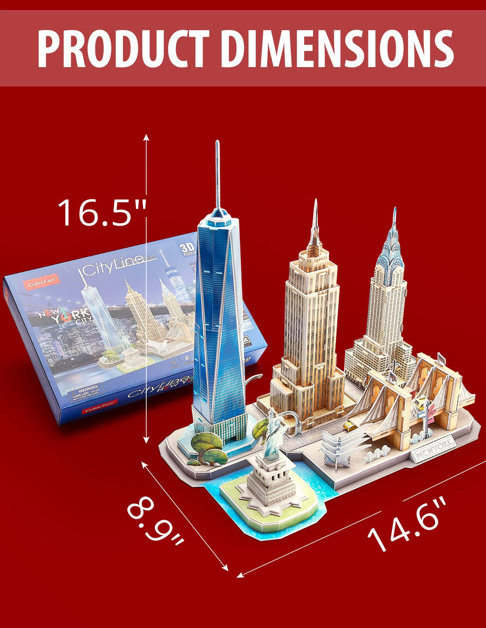 CubicFun finished NYC display creates a striking room centerpiece.