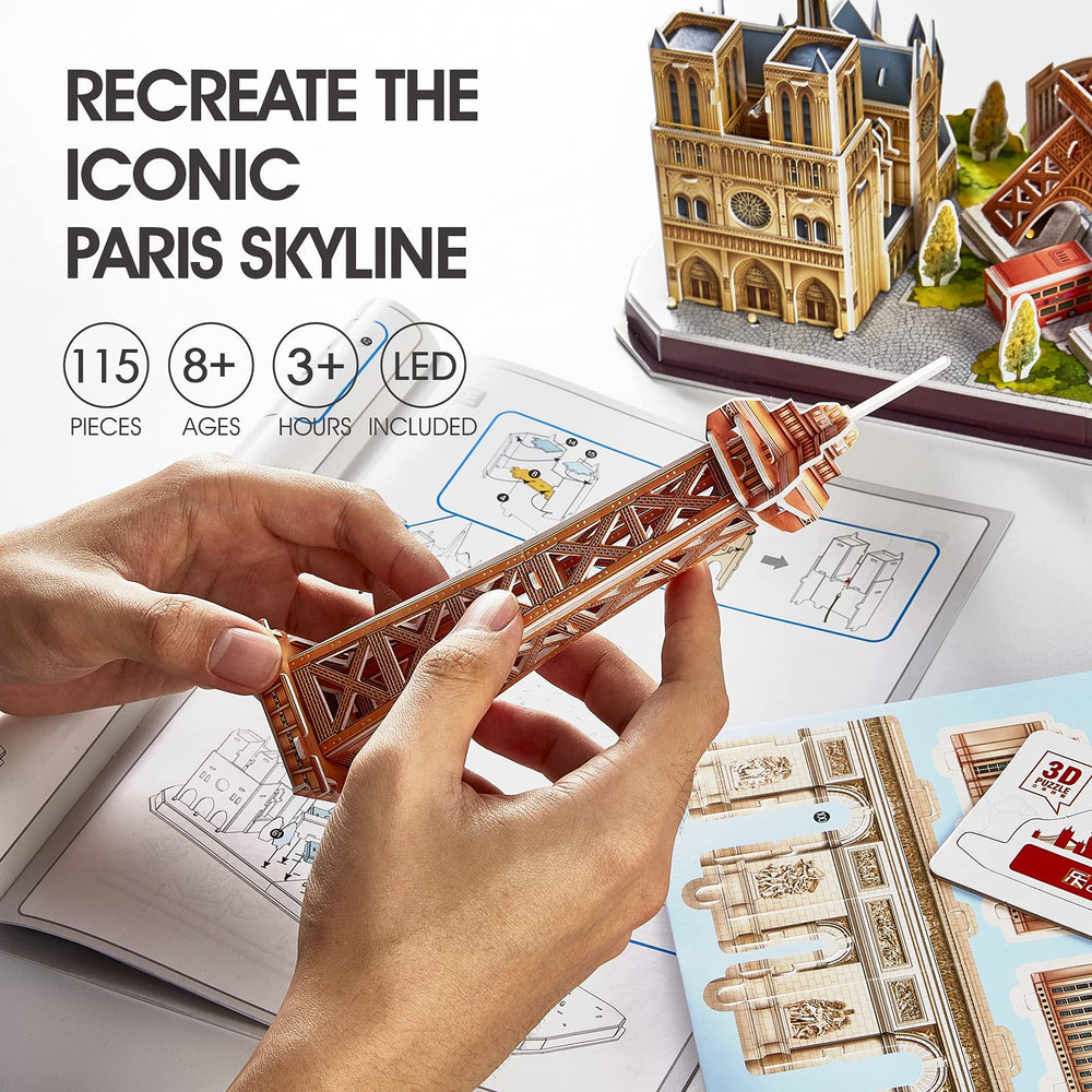 CubicFun Paris Cityline LED lighting image showcases ambient night illumination