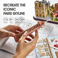 CubicFun Paris Cityline LED lighting image showcases ambient night illumination