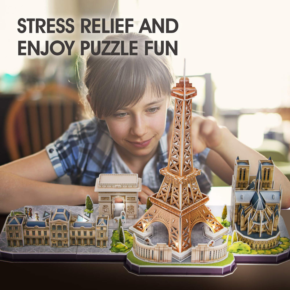 CubicFun Paris Cityline Louvre image captures architecture in a hands-on STEM activity
