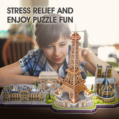 CubicFun Paris Cityline Louvre image captures architecture in a hands-on STEM activity