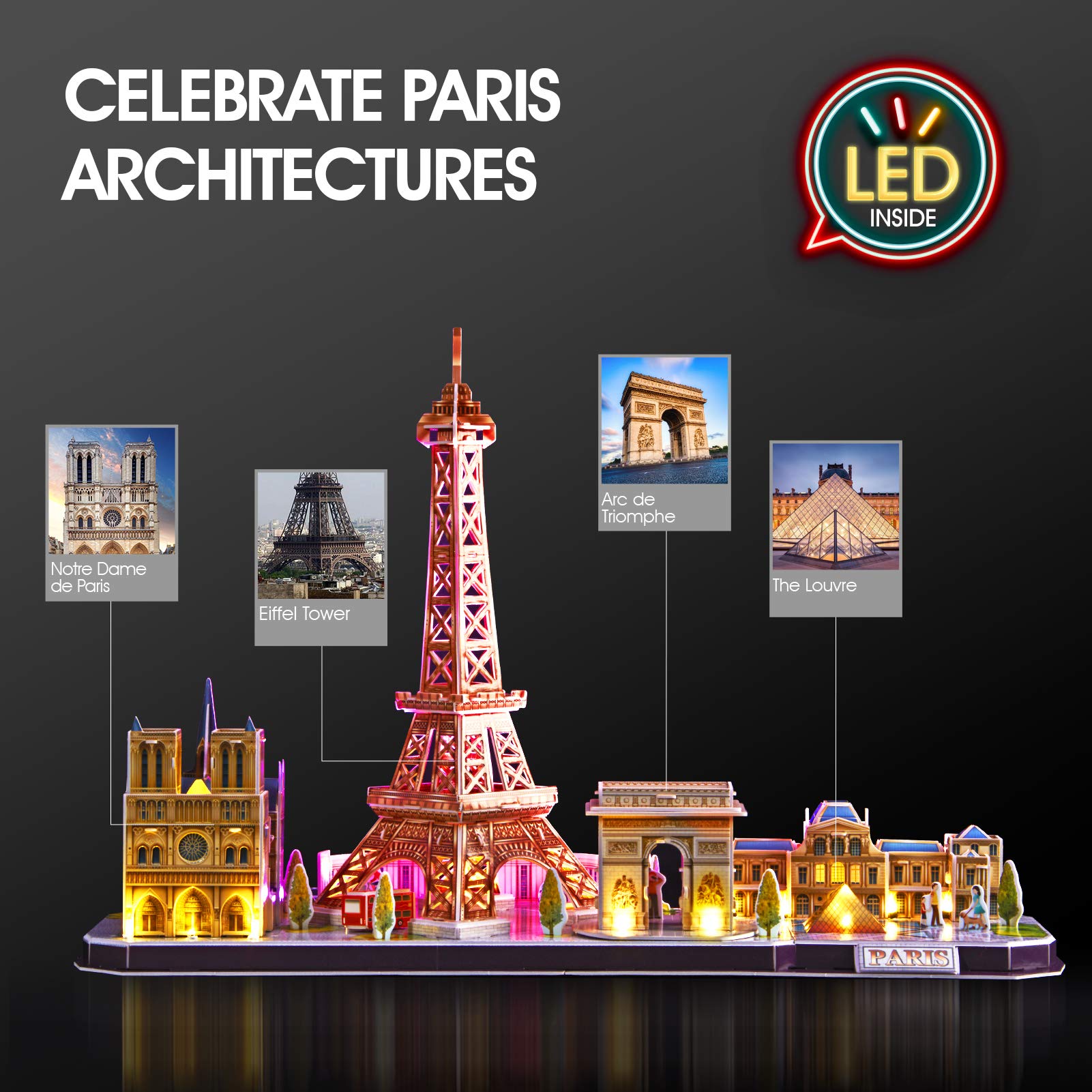 CubicFun Paris Cityline Notre Dame image highlights detailed learning and display