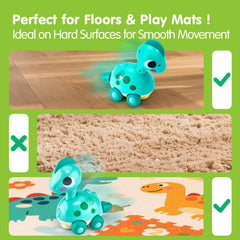 CubicFun Dino compact size fits tiny hands for grasp practice