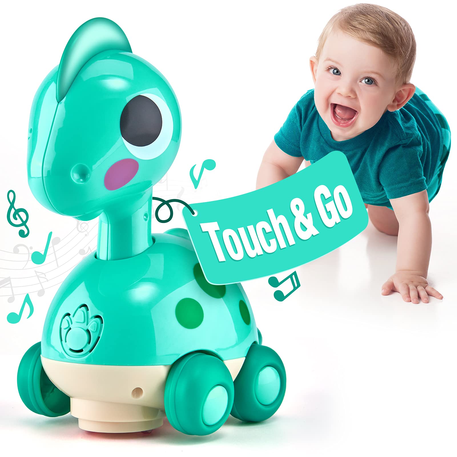 CubicFun Dino tummy time interaction boosts early motor exploration